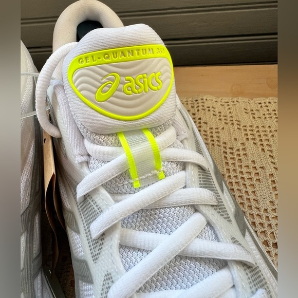 New ASICS Gel Quantum 360 💚White Glacier Grey Size 9.5 Men’s - Picture 8 of 11